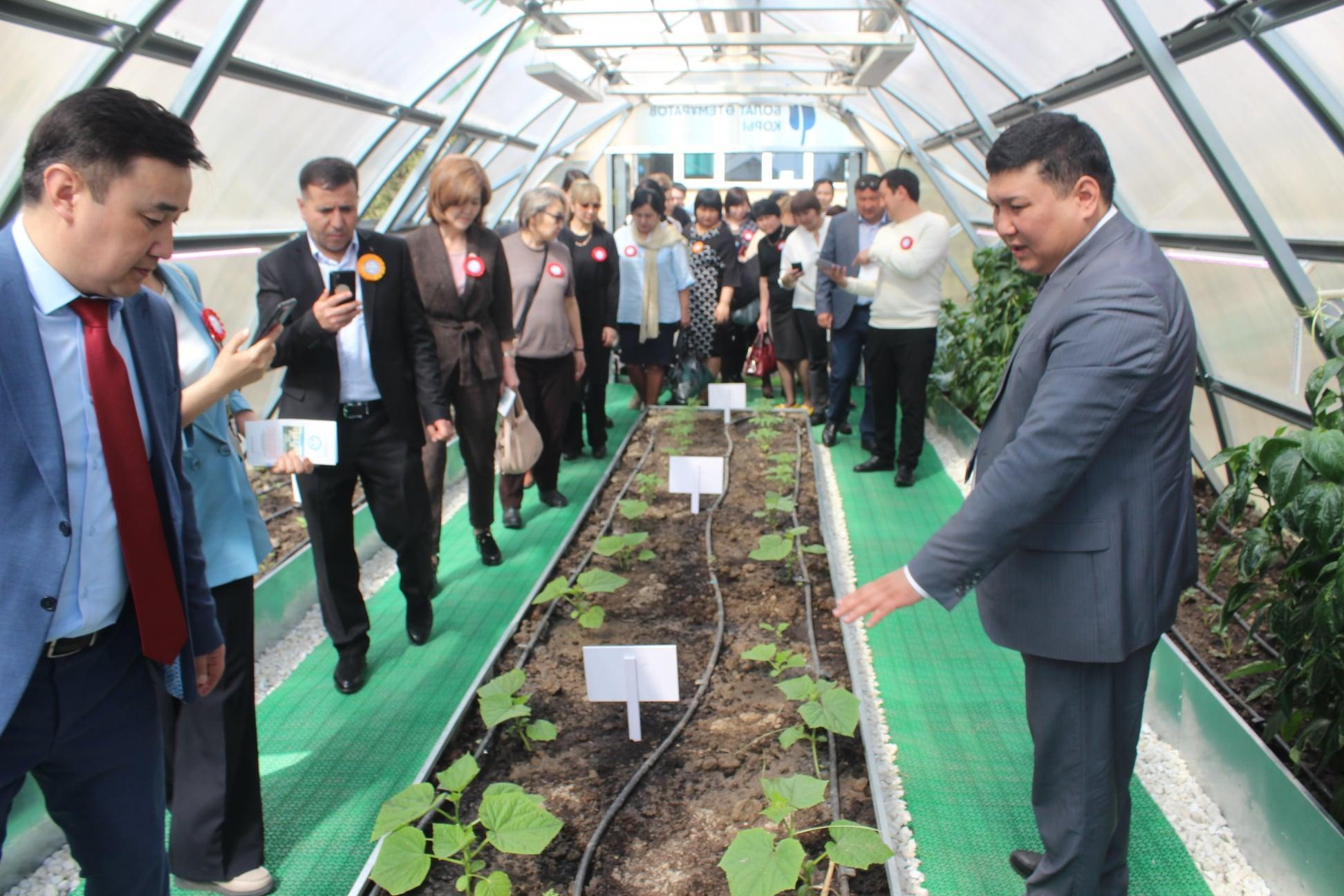 «Жасыл мектеп» жобасы аясында мектеп жылыжайына саяхат