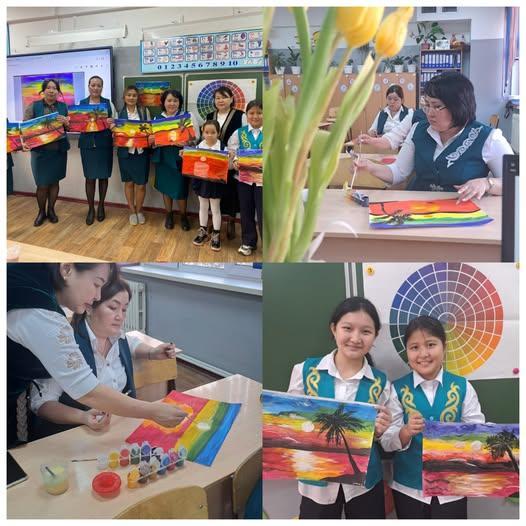 "Ғажайып сурет әлемі" тақырыбында шеберлік сабағы