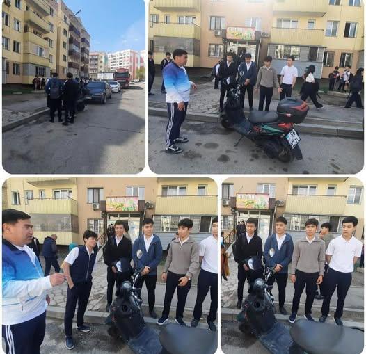 Оқушыларға жолдаға қауіпсіздік туралы түсіндірме жұмыстары жүргізілді