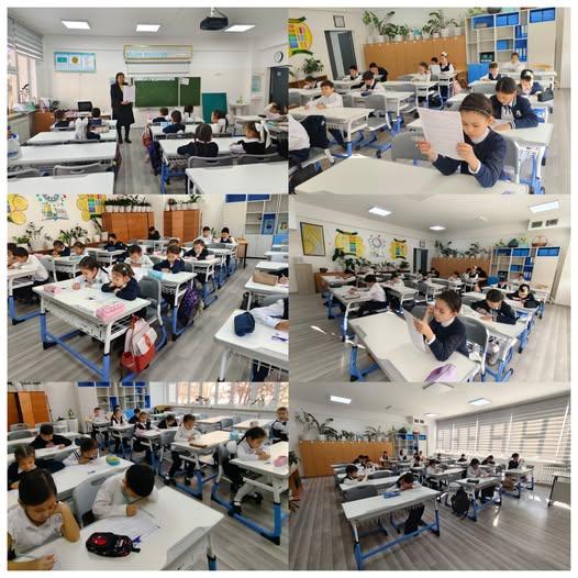 Мектеп-гимназиямызда "Білім әлемі" олимпиадасының мектепішілік кезеңі өткізілді